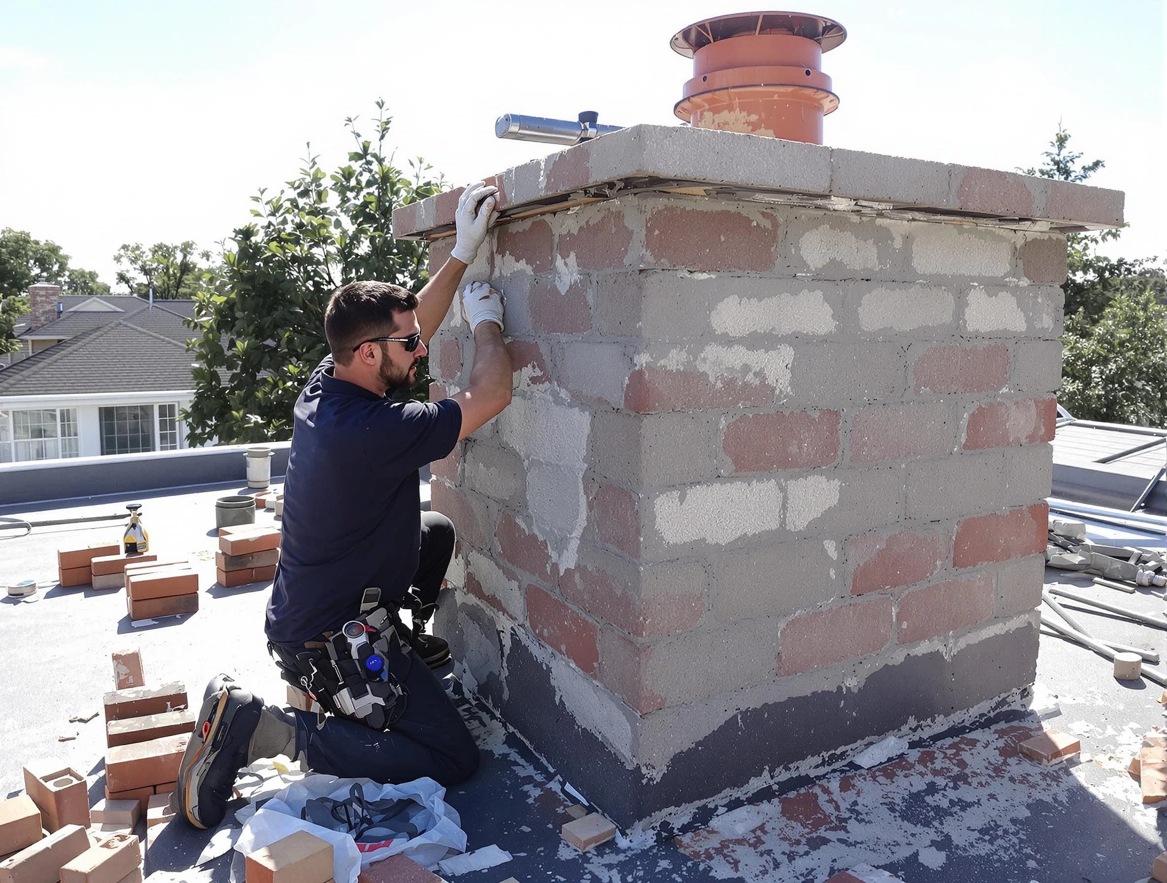 Advanced chimney repair process by Springville Chimney Sweep in Springville, UT