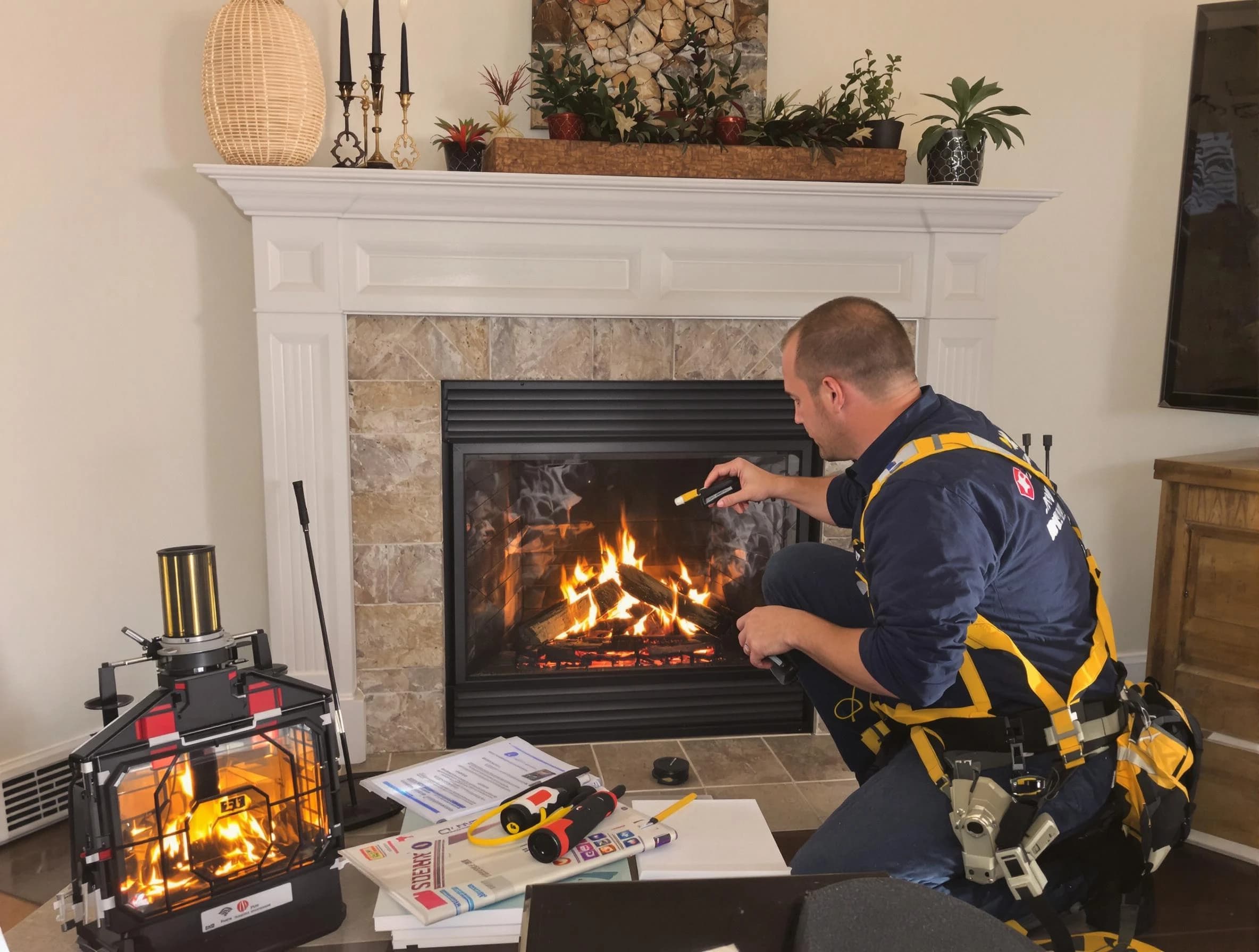 Safety-focused fireplace inspection by Springville Chimney Sweep in Springville, UT