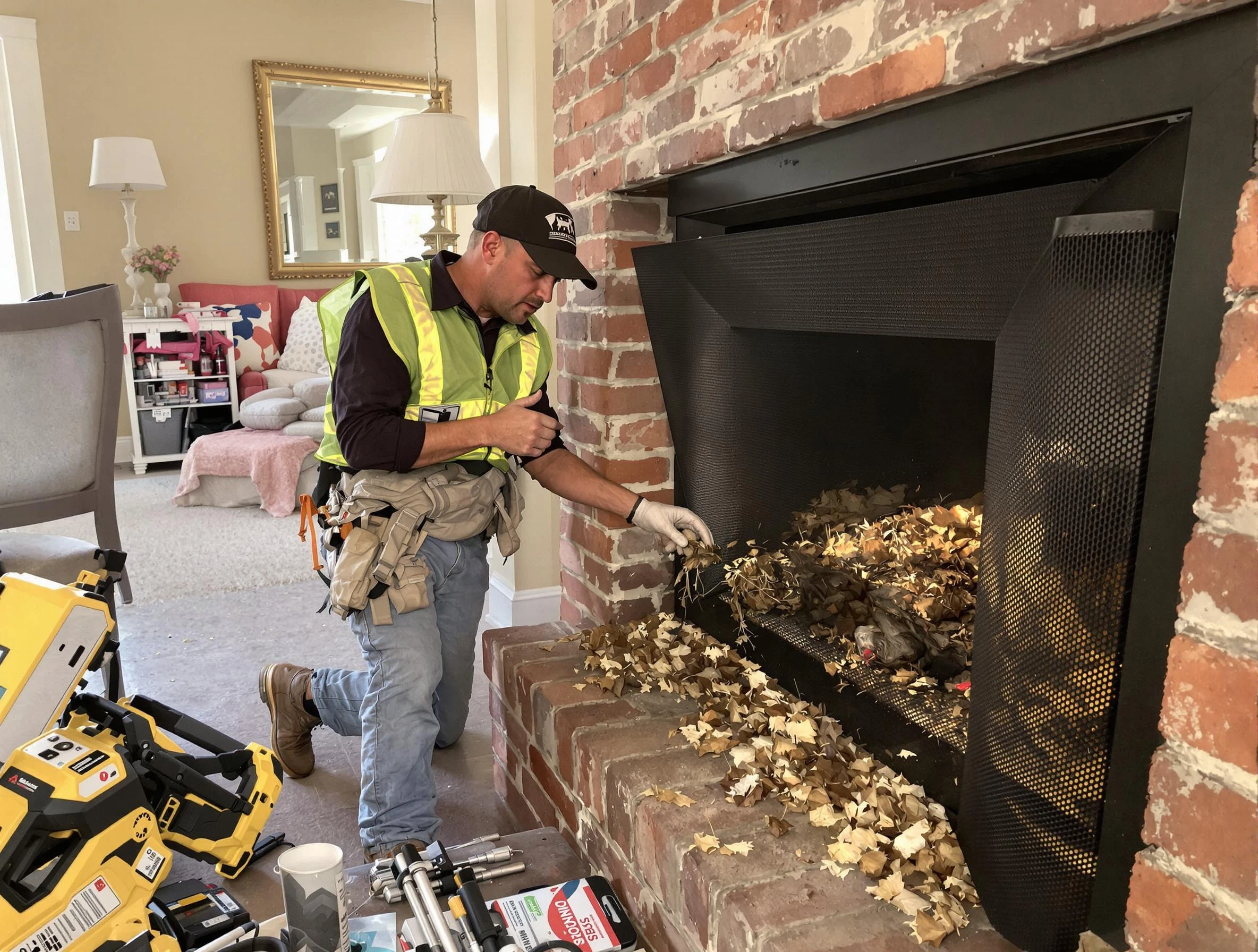 Safe screening installation by Springville Chimney Sweep in Springville, UT
