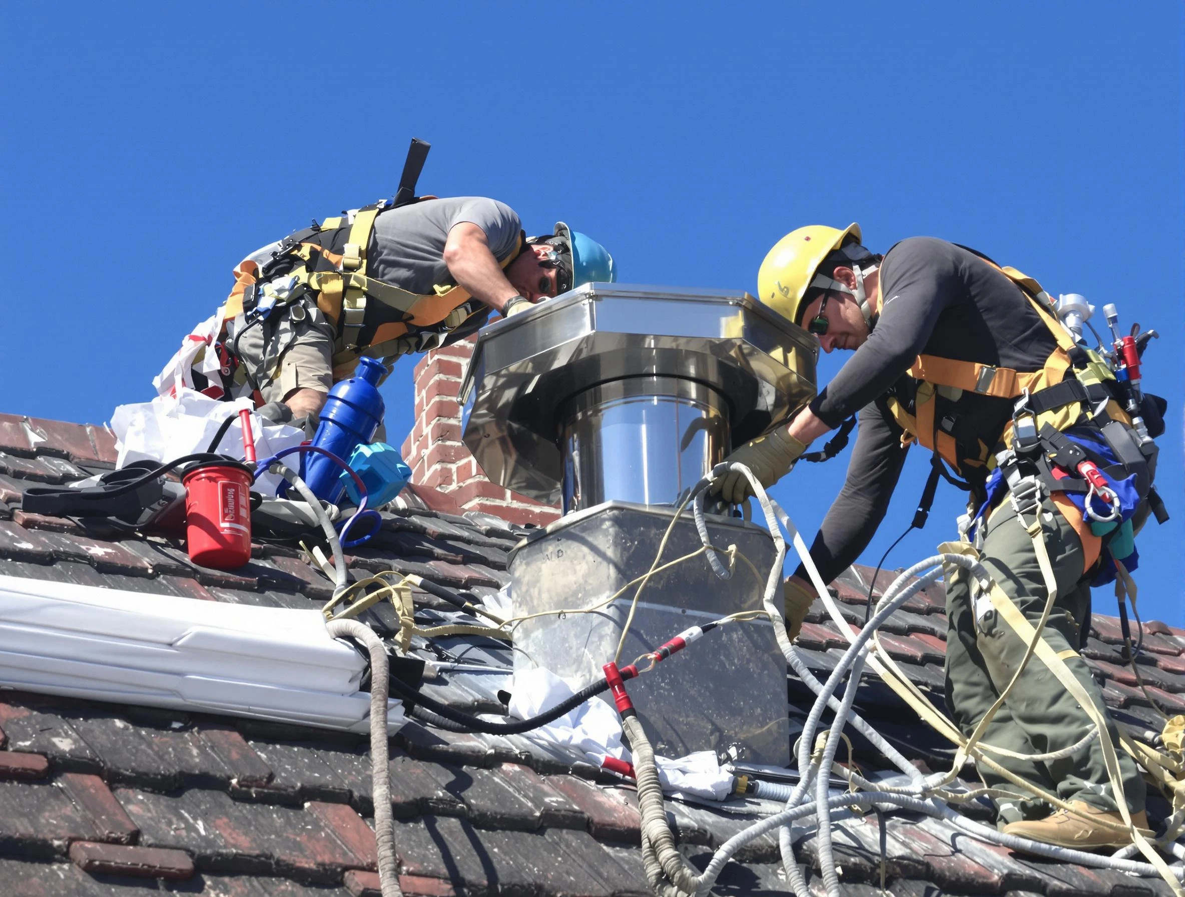 Protective chimney cap installed by Springville Chimney Sweep in Springville, UT