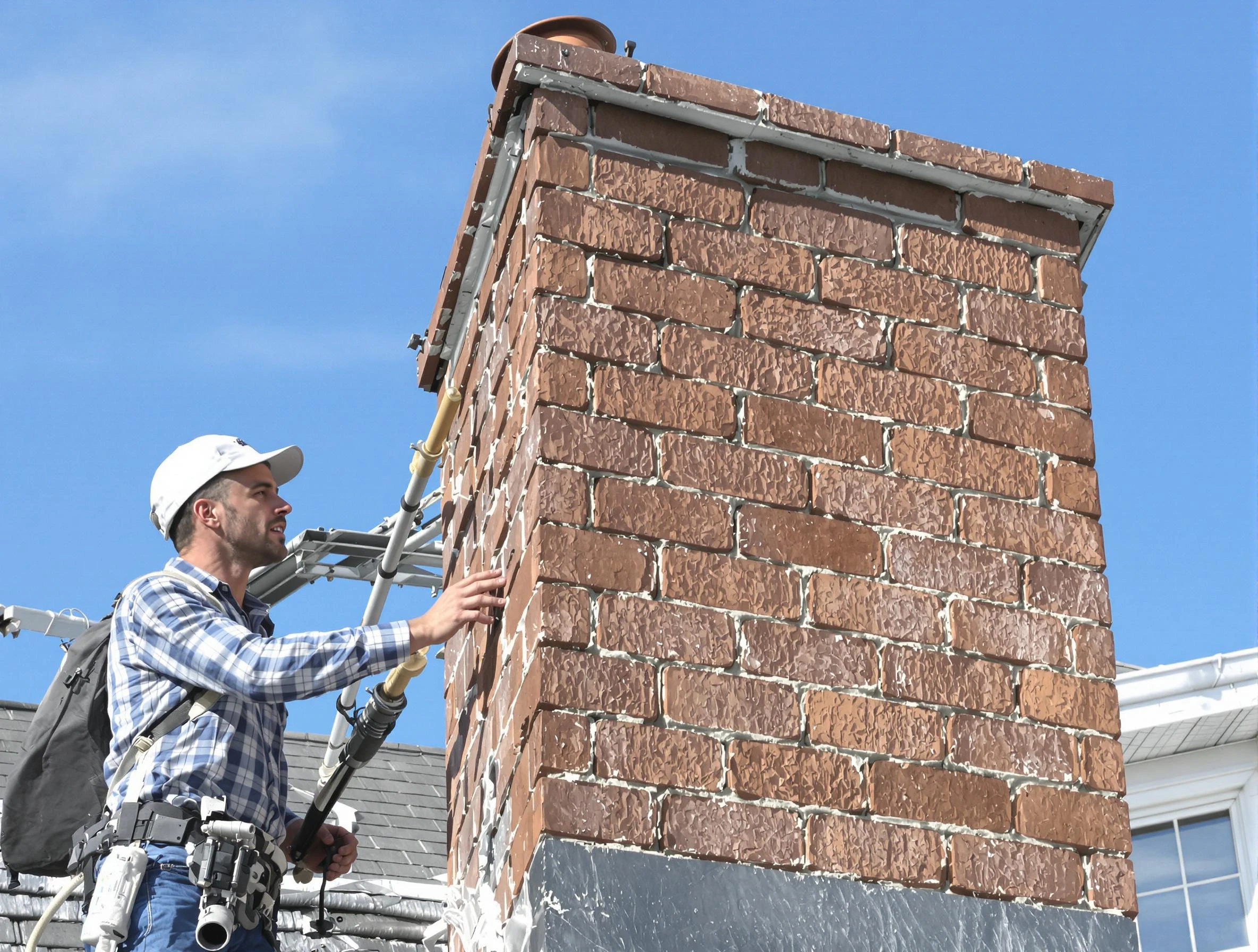 Brickwork for a chimney rebuild by Springville Chimney Sweep in Springville, UT